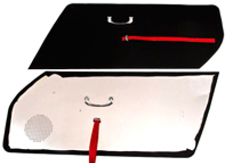 Pannelli porta in alluminio leggero con Pull Straps ROSSO, maniglie cromate RS/ST/RSR - 96455583320, 133