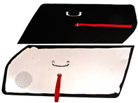 Door panels in light aluminium with RED Pull Straps, Chrome handles RS/ST/ RSR - 96455583320, 133 Door panels in light aluminium with RED Pull Straps, Chrome handles RS/ST/ RSR - 96455583320, 133