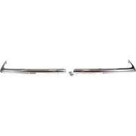 Front bumper cover trim set chrome. Mercedes SL R107 / SLC C107 *Dansk - 1078850601, 1078850602 - A1078850601, A1078850602