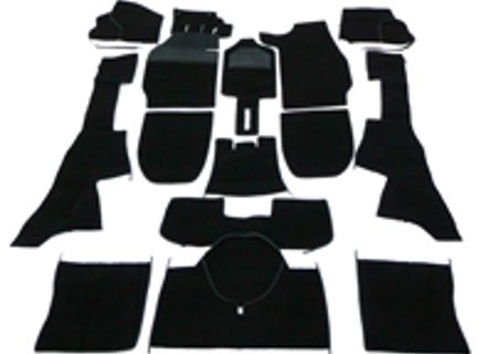 Complete interior carpet set for Porsche 911 65-68 Coupe LHD
