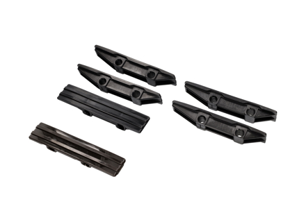 Jeu de rails de guidage de chaîne. Porsche 911 1966-89 - 91110522206, 91110522205, 91110522207