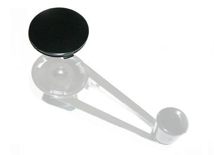 Copertura della maniglia della manovella del finestrino, nera. Porsche 911/912/914 1964-1968 SWB - 90154247220