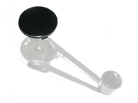 Window crank handle cover, Black. Porsche 911/912/914 1964-1968 SWB - 90154247220