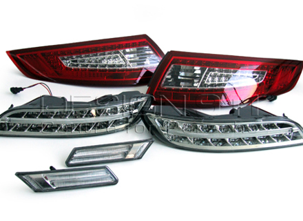 Daytime Running Lamps (DRL) & LED Upgrade Kit for Porsche 997 Gen1 - 99763100095, 99763109099, 99763109098
