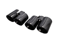 Exhaust Tail Pipes in Satin Black. DesignTek for Porsche 997 Exhaust Tail Pipes in Satin Black. DesignTek for Porsche 997