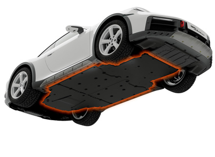 Underbody trim. Porsche 911 (992) DAKAR - 99204401293