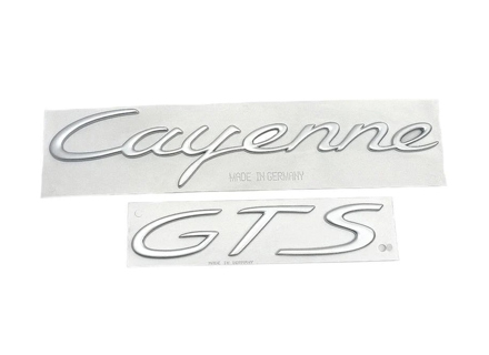 CAYENNE GTS - Rear Badge - 955.559.039.00.4W9, 955.559.040.00.4W9, 955559039004W9, 955559040004W9