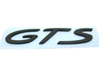 'GTS' BLACK Rear Lid Badge. Porsche 991 (911) - 99155926100 'GTS' BLACK Rear Lid Badge. Porsche 991 (911) - 99155926100