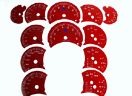 Dial Faces.  Porsche 986 Boxster / 996 / 996TT - F9664120101, F9664120102, F9664120103, F9664120104, F9664120105