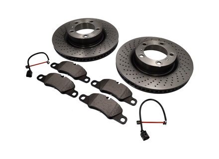FRONT Brake Pads and Brake Disc Package Porsche 991 3.4L - 99735140101, 99735140201, 98135193904