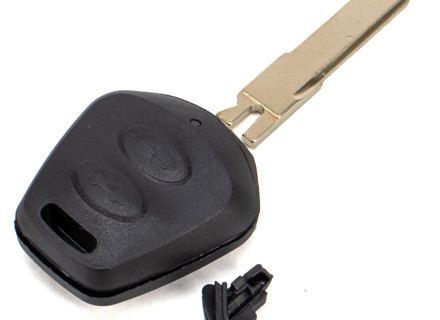 Key head casing with blank key. Porsche 986 Boxster / 996 - 98663724301, 57550, 98663724418, 986637244, 986637243, 98663724416, 98663724417, 98663724418, 99663724322, 99663724335, 99663724445, 99663734700, 99663735100, 99663735500