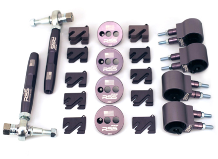 RSS Tarmac Series Pacchetto sospensioni assale anteriore Stage 2 per Porsche 991 GT3/RS - 3-307, 371, 306, 308, 99634713104, 99634713103, 99134713100