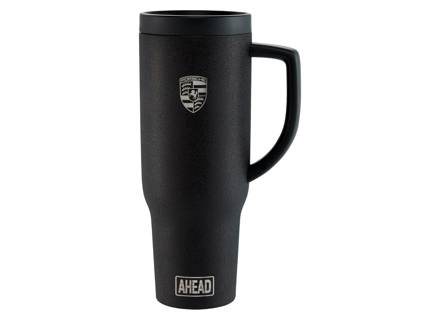 Tasse de voyage thermique style Porsche AHEAD, noire. - WAP0501720SAHD
