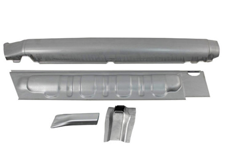 Door Sill Inner & Outer Panels with Jack Panels Kit. Porsche 911 1974-89 - 91150112403, 91150112303, 591077, 591078, 1682500270, 1682500280, 91150340204, 90150115122GRV, 91150119500