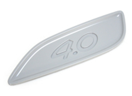 Rear spoiler end cap with inscription 4.0. Porsche 991 GT3 - 99151256584G2X, 99151256684G2X