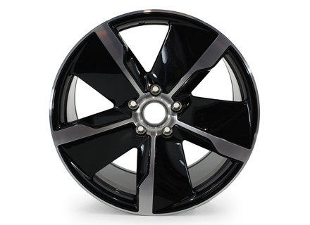 Front 21-inch Exclusive Design Alloy Wheel, in Jet Black Metallic for Porsche Taycan - 9J1601025RC9X, 9J1601025ADC9X, 9J1601025, 9J1601025QC9X, 9J1601025ACC9X