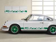 Wall Art - Carrera Side Decor in White/Green. Limited Edition Wall Art - Carrera Side Decor in White/Green. Limited Edition