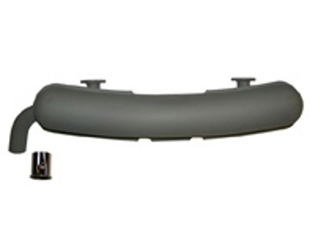 Exhaust Muffler / Silencer Rear box. Porsche 914/6 2.0L 6cyl 1970-73 - 91.405, 91405, 1620600200, 90111101111 - 91.405, 1620600200