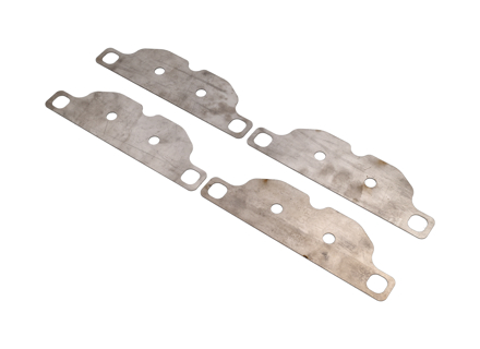 Titanium Brake pad heat shields. Porsche 981, 718 Cayman - TS-1389-4