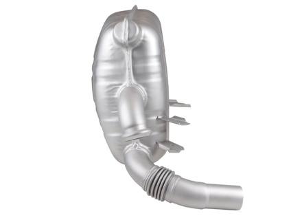 Uitlaatdemper / geluiddemper Achter OE-stijl. Met TÜV/EEC goedkeuring Porsche 996 - 996335S2, 996335S1, 1620609570, 1620609580, 96.335S-1, 96.335S-2, 99611112155, 99611112156, 99611112157, 99611113154, 99611113157, 99611113168, 99611112255, 99611112256, 99611112257, 99611113254, 99611113257, 99611113268 - 96.335S-1, 93.335S-2, 1620609570, 1620609580