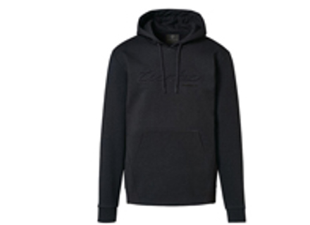 Felpa con cappuccio Porsche Turbo da uomo, nera Felpa con cappuccio Porsche Turbo da uomo, nera