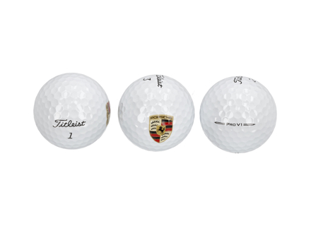 Golf Balls With Porsche Crest - Set of 3