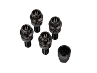 Kit de boulons antivol de roue, finition titane noir, pour Porsche 986/996/997/Cayman - 971698030B, PAF009593, 99736105702, 99736198010, 3608300002, 99736198009, WHT006979A, 3608300002/1, 3608300001/1, 3608300001, 3608300001BLK, 99736120000