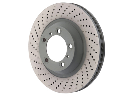 Disco de freno delantero, monobloque perforado, 340 x 34 mm. Porsche 991 S 3.8L (N.º de pieza OE 99135140301/99135140401). - 99135140301, 99735140401, 18564 ABS - PFL39911, PFR39912