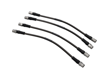 Brake hoses Braided stainless steel (Set of 4) Front & Rear Porsche Boxster 986 - 99635513901, 99635513900, 99635513903, 99635513904