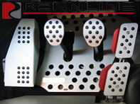 Rennline REV2 4 Piece Pedal Set Rubber Grip. Porsche 914 Manual - A12.2.P6052, A122P6052