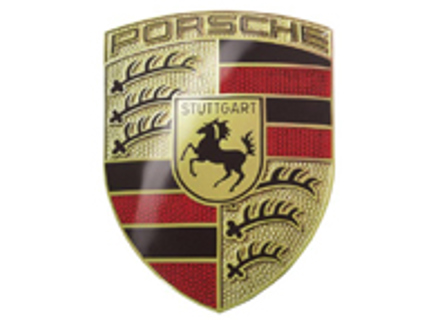 Enamel Porsche crest sign 30cm x 40cm (portrait)