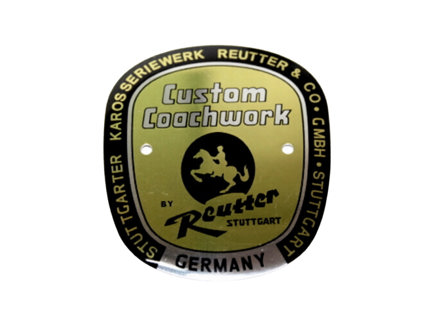 Insignia REUTTER STUTTGARD. Porsche 356