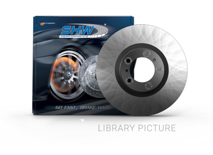 Brake disc rotor Front, smooth monoblock, 322x32mm. Porsche 928 GTS - 92835104501, 92835104601 - PFL31451, PFR31461