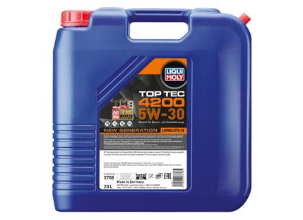 LIQUI MOLY Top Tec 4200 5W-30 Neue Generation 20L - 8792, 8793, 3708
