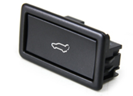 Switch for rear lid release, Black. Porsche 957 Cayenne - 95561325801A03, 95561325800A03