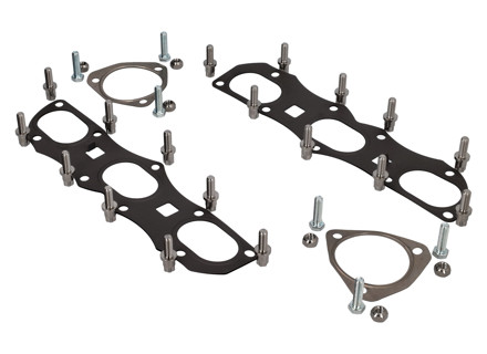 Auspuffkrümmerdichtung, Muttern- und Schraubensatz. Porsche 987.2 Boxster / Cayman