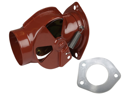 Heat exchanger heater flap, Red. Porsche 911 65-86 - 90121100823, 90121100723, 1623200970, 1623200980, 90.001OE, 90.002OE, 90121100722, 90121100822 - 1623200970, 1623200980