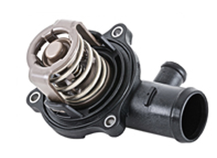 Water pump thermostat housing with insert and gasket. Porsche 957 Cayenne Diesel - 95510603200