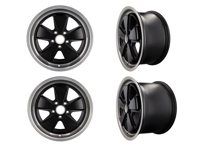 17' Fuchs Alloy Wheels SET OF 4 in Black 7.0J & 9.0J For Porsche Car - 999362B17, 999362B177055, 999362B179055 17' Fuchs Alloy Wheels SET OF 4 in Black 7.0J & 9.0J For Porsche Car - 999362B17, 999362B177055, 999362B179055