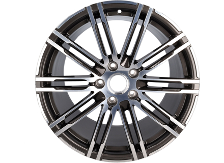 20' 911 turbo III wheel rear titanium finish 11J x 20 ET 70. Porsche 991.1 - 99136216607OC6
