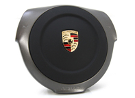 Unidad de airbag del volante deportivo, en cuero. Porsche 987 Boxster / 987 Caimán / 997.2 - 99780308927A34, 99780308927, 99780308932A34, 99780308922A34