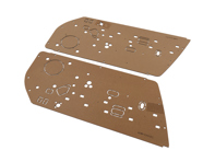 Set di pannelli per porte interne in pannelli duri. Porsche 993 - 99355503101