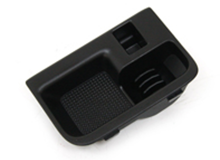 Centre console insert, Satin black. Porsche 997 / Boxster / Cayman - 9975535750201C