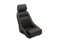Corbeau klassieke stoel. Van zwart vinyl. Porsche 911 / 964 / 968 / 944 - 120804, 120804/W
