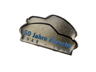 Spilla Spilla '50 Jahre Porsche 1948-1998' Argento