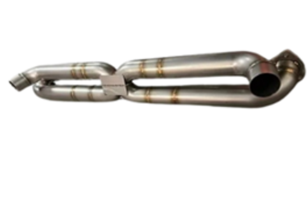 Silenziatore di scarico sportivo bypass x tubo con catalizzatori. Porsche 997.1 turbo - 99711102772 - 9M9711102772