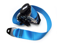 Seat belt Front RIVIERA BLUE. Porsche 964 / 993 - 96480303304H04, 96480303304