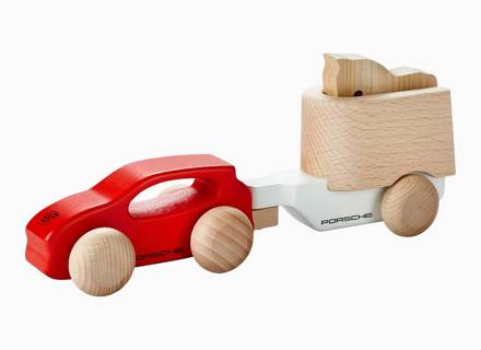 Wooden Toy Car - Cayenne With Horse Trailer - WAP0407000PHZA, WAP0406240SHAT, WAP0406230SHAS, WAP0406220RHZA, WAP0406200PTHA, WAP0406100PTHA, WAP0400150NLRT, WAP0400100NRTR, WAP0400020L0EF
