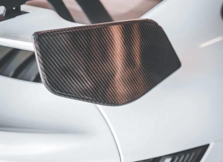 Piastre terminali dell'ala posteriore in fibra di carbonio. Porsche 992 GT3 - 9GT827867, 9GT827867OK1, 9GT827868OK1, 9GT827868