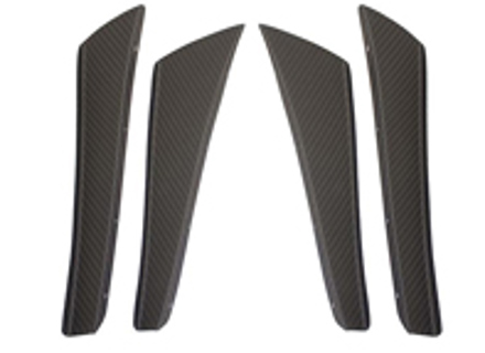 Carbon fibre front bumper dive plane kit. Porsche 981 Cayman GT4 - A0151A